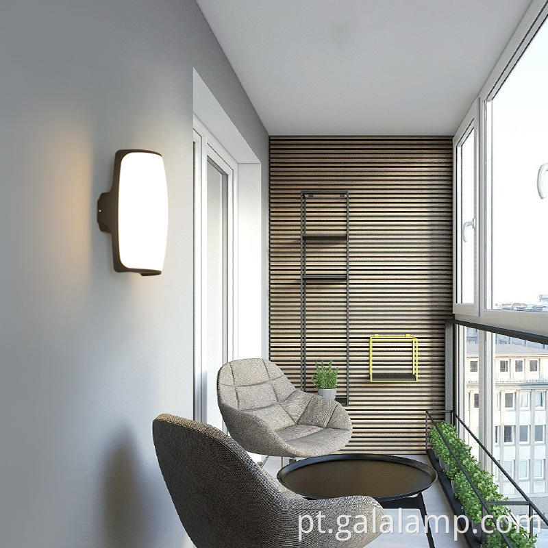 Contemporary geometric outdoor garden wall lamp